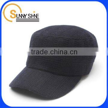 Sunny Shine flat top warm winter navy baseball caps hats