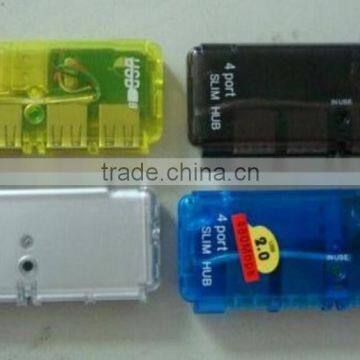 New Fashion USB 1.1/2.0 4 Port Usb Hub Super Slim Ultra Thin Hub for Promotion photo-6