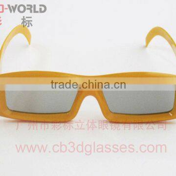 Real d 3d video glasses in polarized lens