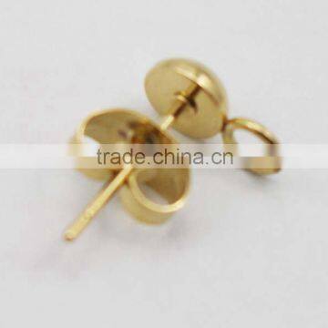 2016 Spring Autumn Fashion Jewelry Gold Stainless Steel Stud Earrings photo-2