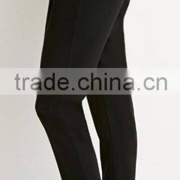 High Quality Casual New Arrival Women Black Flared Trousers Casual Pants photo-3