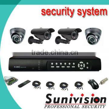 Metal indoor and outdoor Sony 700tvl home Security Systems 8ch cctv camera dvr kit