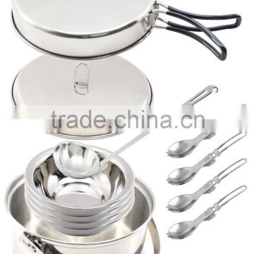 Stainless steel 4 person cook set