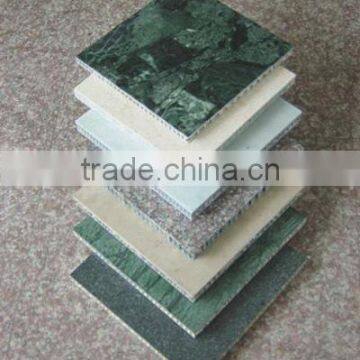 Aluminum honeycomb backed granite panel for exterior cladding