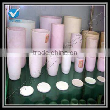 alumina ceramic crucible for melting gold, silver ,platinum