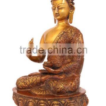 Blessing Buddha Sitting on Base 12" photo-2