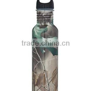 wide mouth stainless steel water bottle with air transfer printing