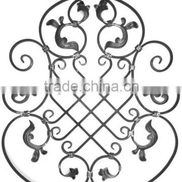 outdoor wrought iron stair panel