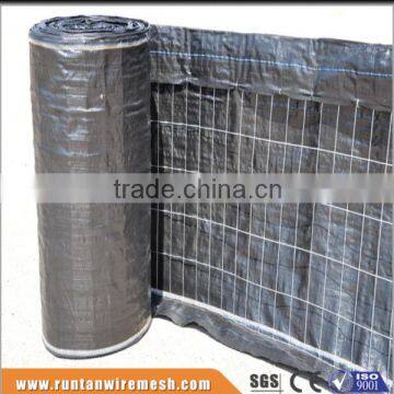 Woven black landscape fabric welded wire back and PP landscape fabric 14 ga silt fence(UV Resistance)