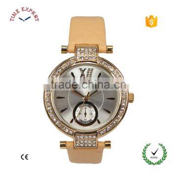 Fashion watches 2016 OEM wrist watch alloy case with UP strap for lady                        
                                                                                Supplier's Choice