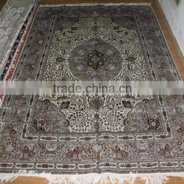 traditional silk carpet hand knotted silk carpet in guangzhou