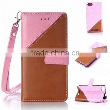 Double Color PU Wallet Leather Case With Strap Stand Case With Inside TPU Phone Case for Iphone 6s 6s Plus photo-2