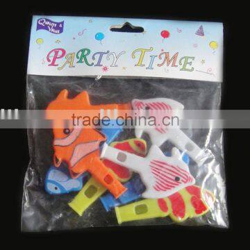 Plasitc Tropical Fish-Shaped whistles/children's toys/plasticl products