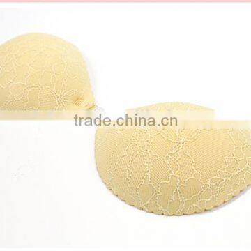 Latest New Backless Sponge Bra Sexy Ladyies Push Up Stylish Purple Lace Fabric Bra photo-3