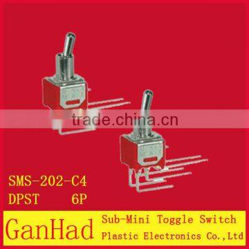 2 pin Sub-Miniature Toggle Switch 3A 2-Way ON OFF