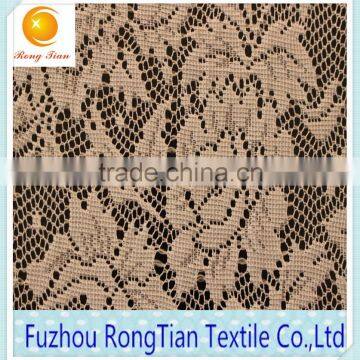 Wholesale white printed nylon tulle lace fabric for clothing