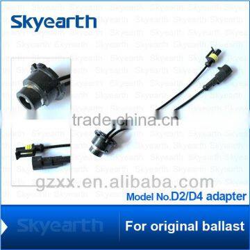 Original Ballast Adapter D2 Adapter Black Automotive Wire Harness For D2/D4 Series Bulb