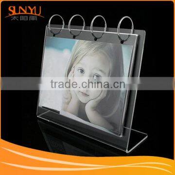 Acrylic Calendar Photo Frame With Metal Ring