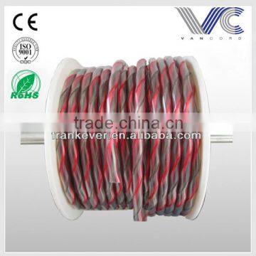 2.0x4.0mm Transparent CCA Audio Speaker Cable Wire