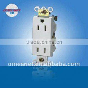 ETL approved decorative duplex receptacle 15A,125V