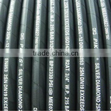 popular SAE 100RAT EN853 SN corrugated rubber hose