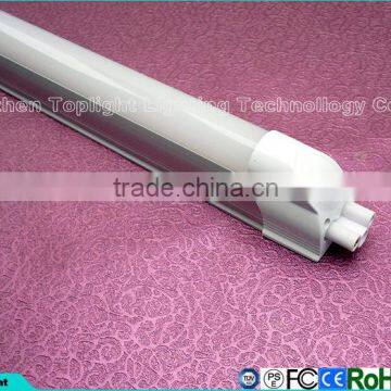 High Brightness Integrated T5 LED Tube 600MM 10W CRI 80 Cool White CE ROHS