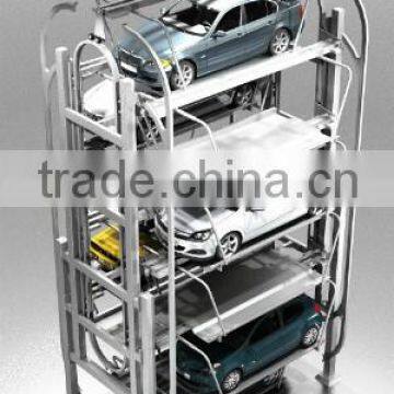 Vertical mini rotary parking lift system