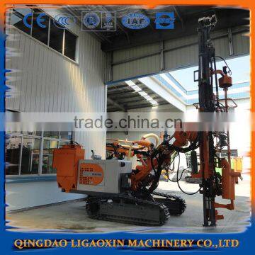 hydraulic DTH rig is blast hole drilling in mining and construction of road