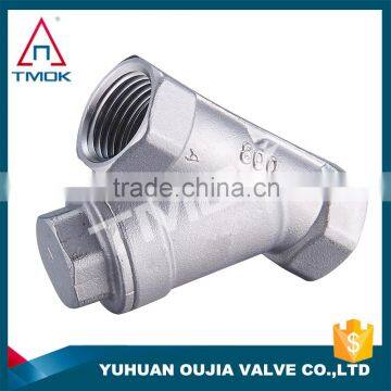 1/2" CF8M low pressure BSP female thread ss316 304 carbon steel y strainer in TMOK