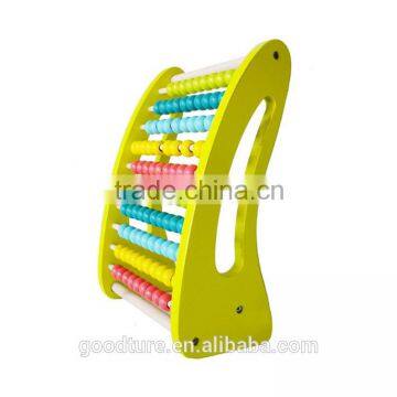 Wooden Abacus 10 Racks Beads Rack Colorful Beads photo-2