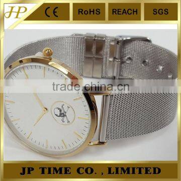 Brick Style Face Shiny Thin Style 304 Stainless Steel Case and Band Classy Watch photo-2
