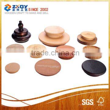 Hot Sale Wooden Candle cup Lids wholesale