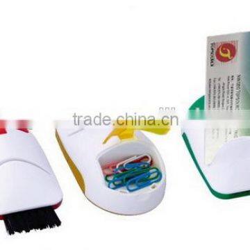 mouse shape clip holder with brush and name card