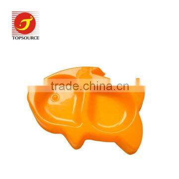 fish shaped plastic pet bowl