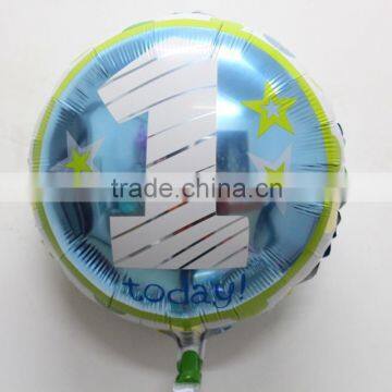 Hot sale 1st birithday party foil balloons for decoration new born baby balloons