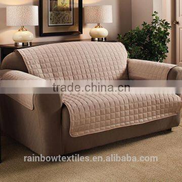 100% Polyester Micro Suede Plain Couch Slipcover photo-3