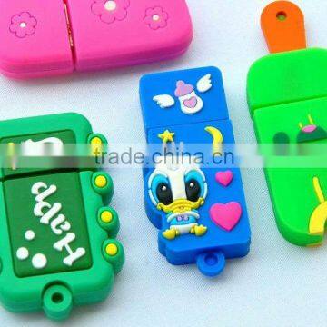 custom pvc usb flash 2.0 disk with embossed logo free sample and design file