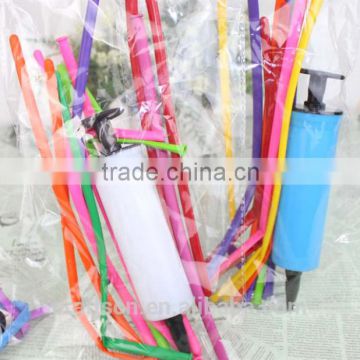 Latex helium balloon set and pump for party