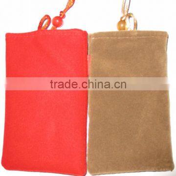 100% catton fabric phone pouch