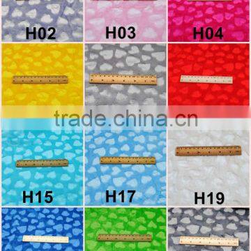 Wholesale High Quality 12 Colors in Stock Minky Heart Emboss Velboa photo-4
