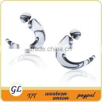 Unique design!T04091Special surgical steel spiral pattern custom ear gauges plugs