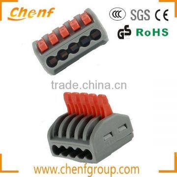 China Cheaper Price Push Clamp 5 Pole Wire Connector