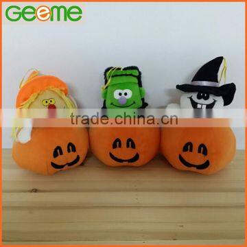 Stuffed Plush Toy Pumpkin Ghost Witch for Halloween