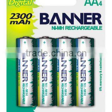 NI-MH AA 2300mAh Rechargeable Battery