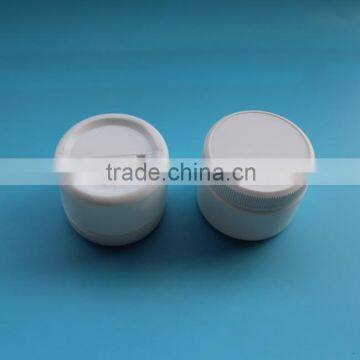 White Plastic HDPE Cosmetic Jar, 50 ml Small Wide Mouth PE Jar photo-3