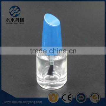 15ml cylinder luxury cap and brush sealing nail polish glass bottles