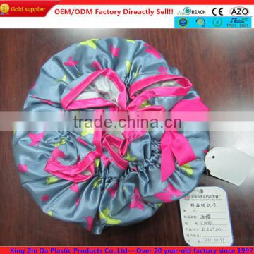 women bathing shower cap