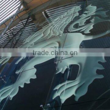 Safety Tempered Clear Float Glass Printing Architectural Glass photo-3