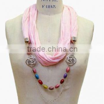 Colorful Infinity Beads Jewelry Scarf