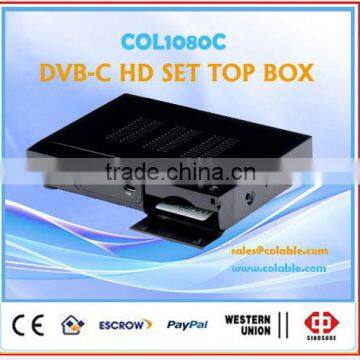 digital terrestrial tv receiver tv box cable tv set top box with cas ,DVB-C HD STB COL1080C